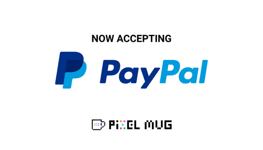 Now Accepting PayPal on pixelmug.com!