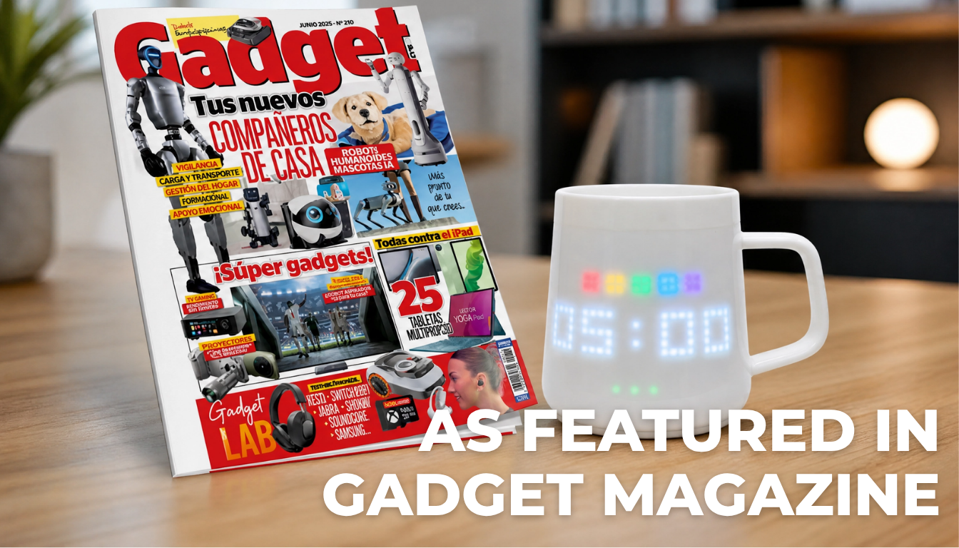 Pixelmug P1 Featured in Spain’s Renowned Gadget Magazine (Issue 210)!