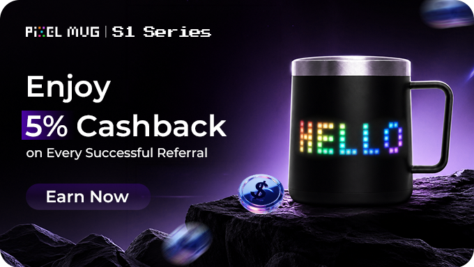 Share the Love & Earn 5% Cashback: Join the PixelMug S1 Series Affiliate Program!