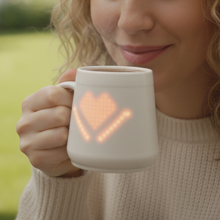 PixelMug P1: DIY Smart Mug with Pixel LED Display