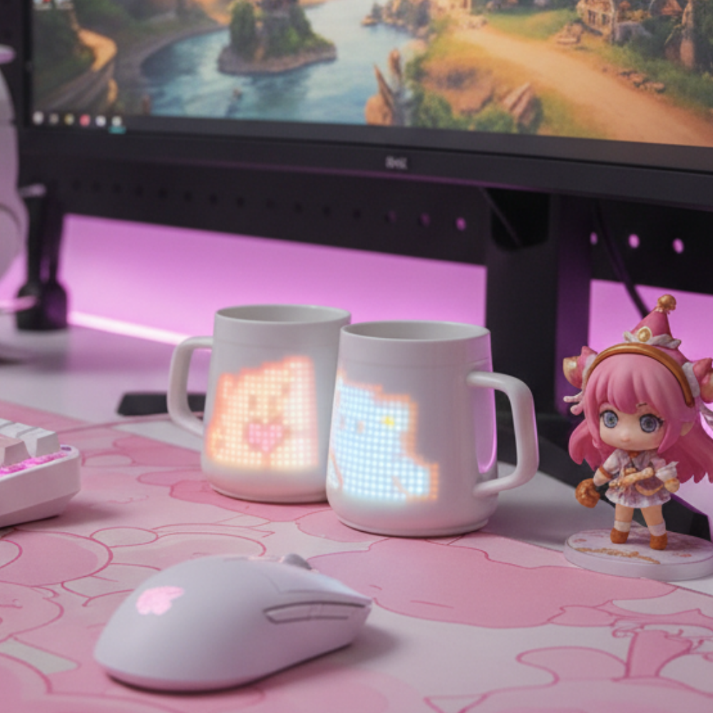 PixelMug P1: The Customizable Pixel Art Smart Mug