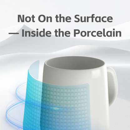 Ultra-thin double-layer ceramic structure of PixelMug