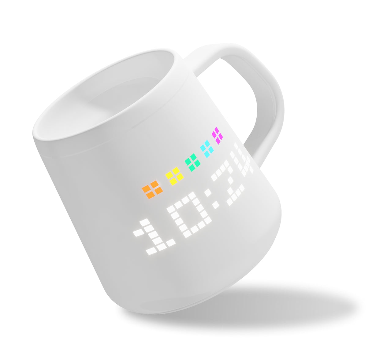 PixelMug smart cup with customizable pixel display