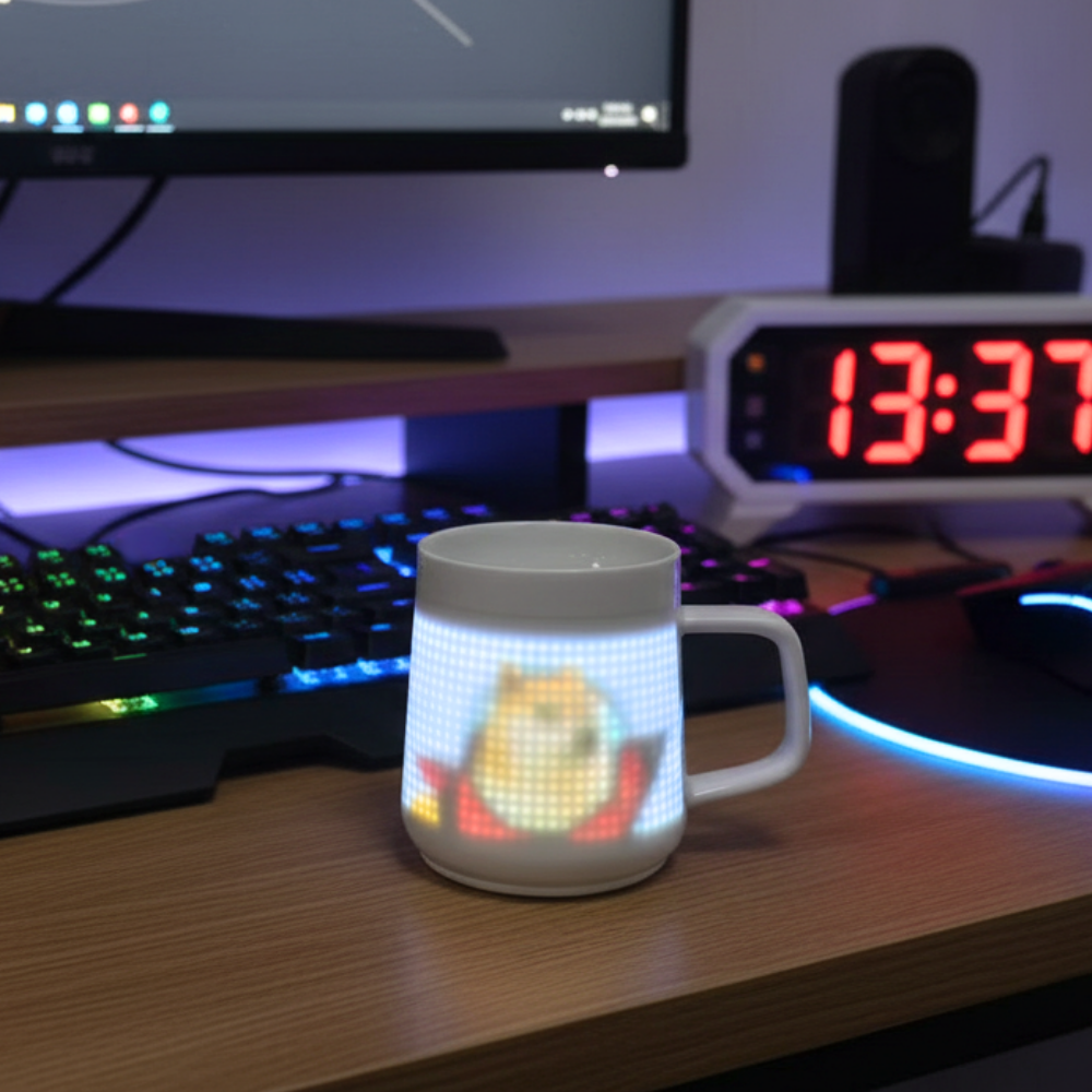 PixelMug P1: The Customizable Pixel Art Smart Mug