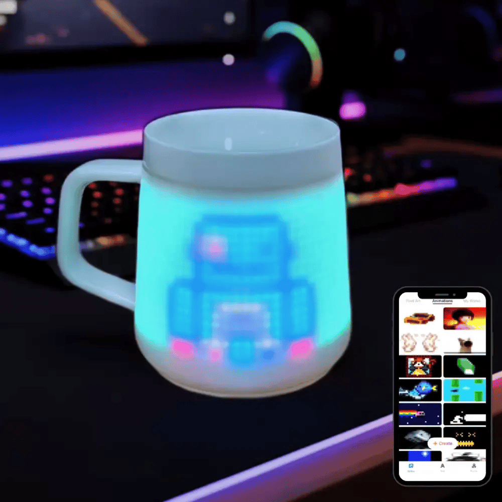 PixelMug P1: The Customizable Pixel Art Smart Mug