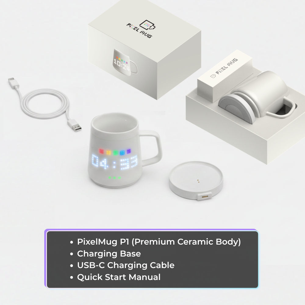 PixelMug P1: The Customizable Pixel Art LED Smart Mug