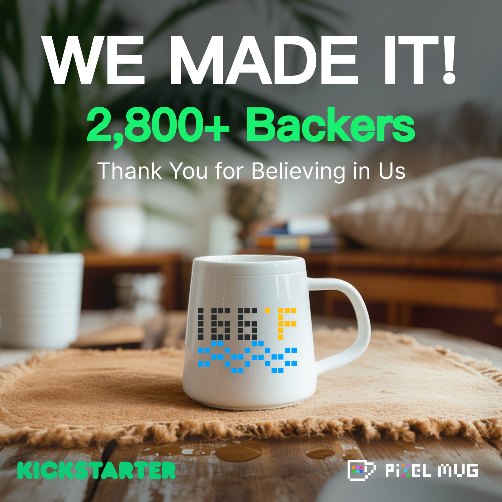 PixelMug P1: DIY Smart Mug with Pixel LED Display